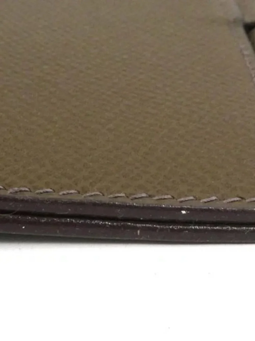 Auth HERMES Agenda/Note Cover Khaki Brown Leather - e60899a